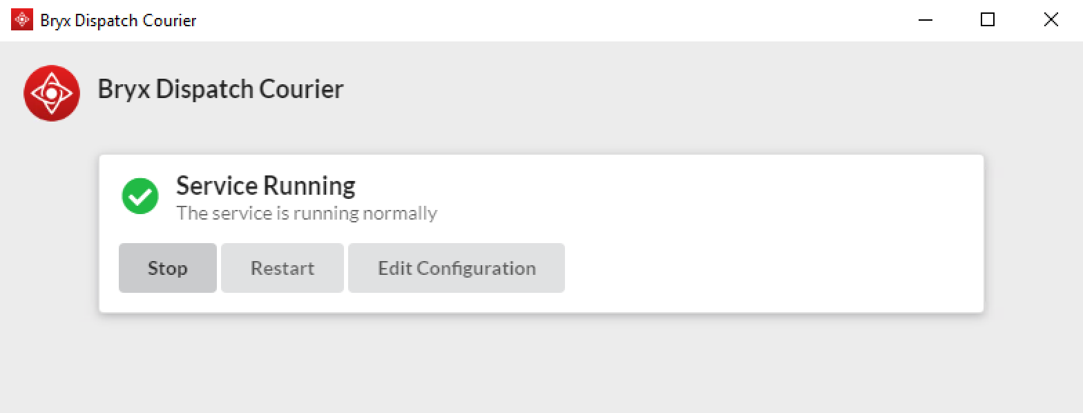 Screenshot of application