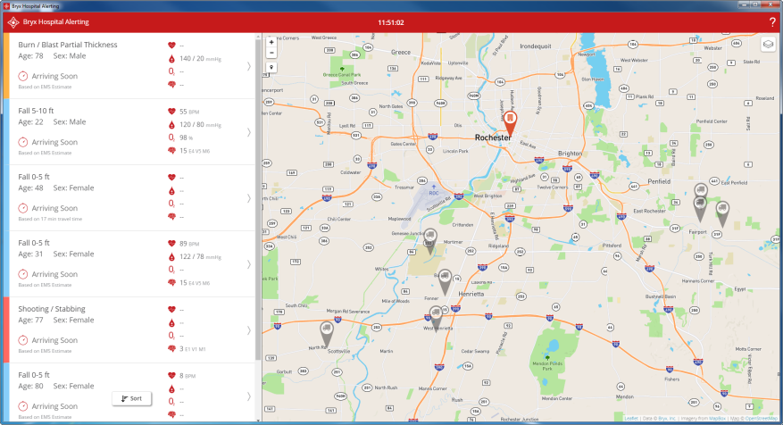 Screenshot of application